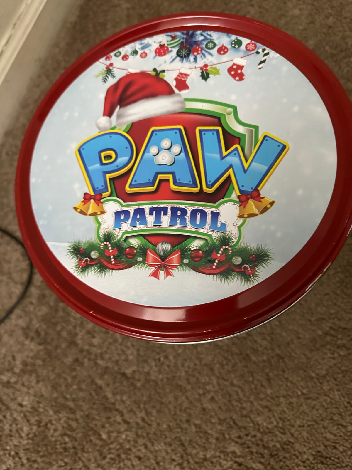 Custom personalized popcorn tin for gifts and celebrations
