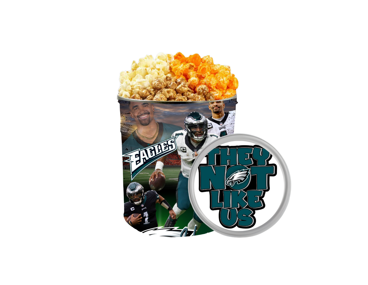 Custom personalized popcorn tin for gifts and celebrations
