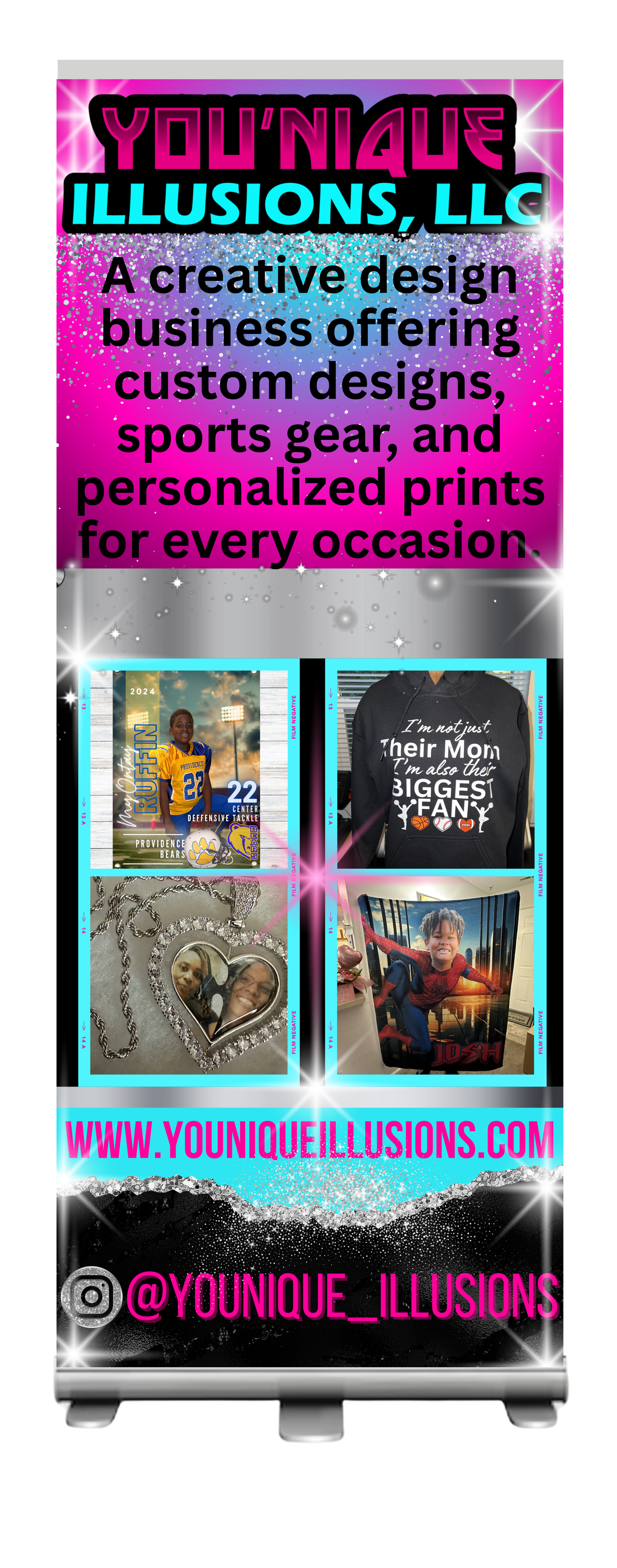 Custom retractable banner for business and events