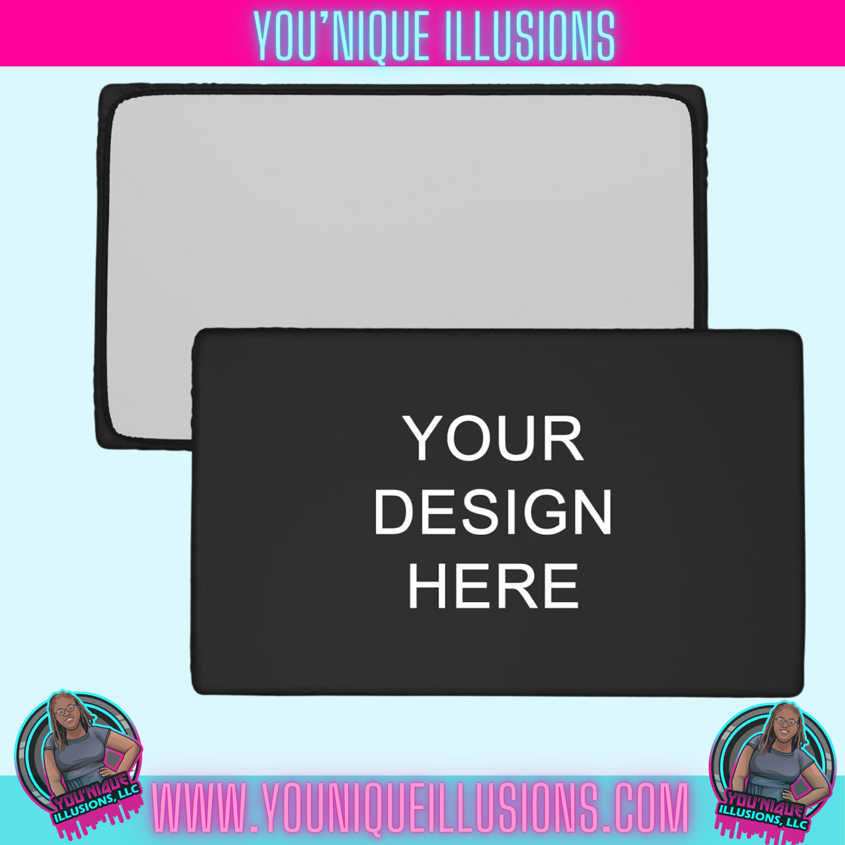 Custom branded table cap for business and vendor events
