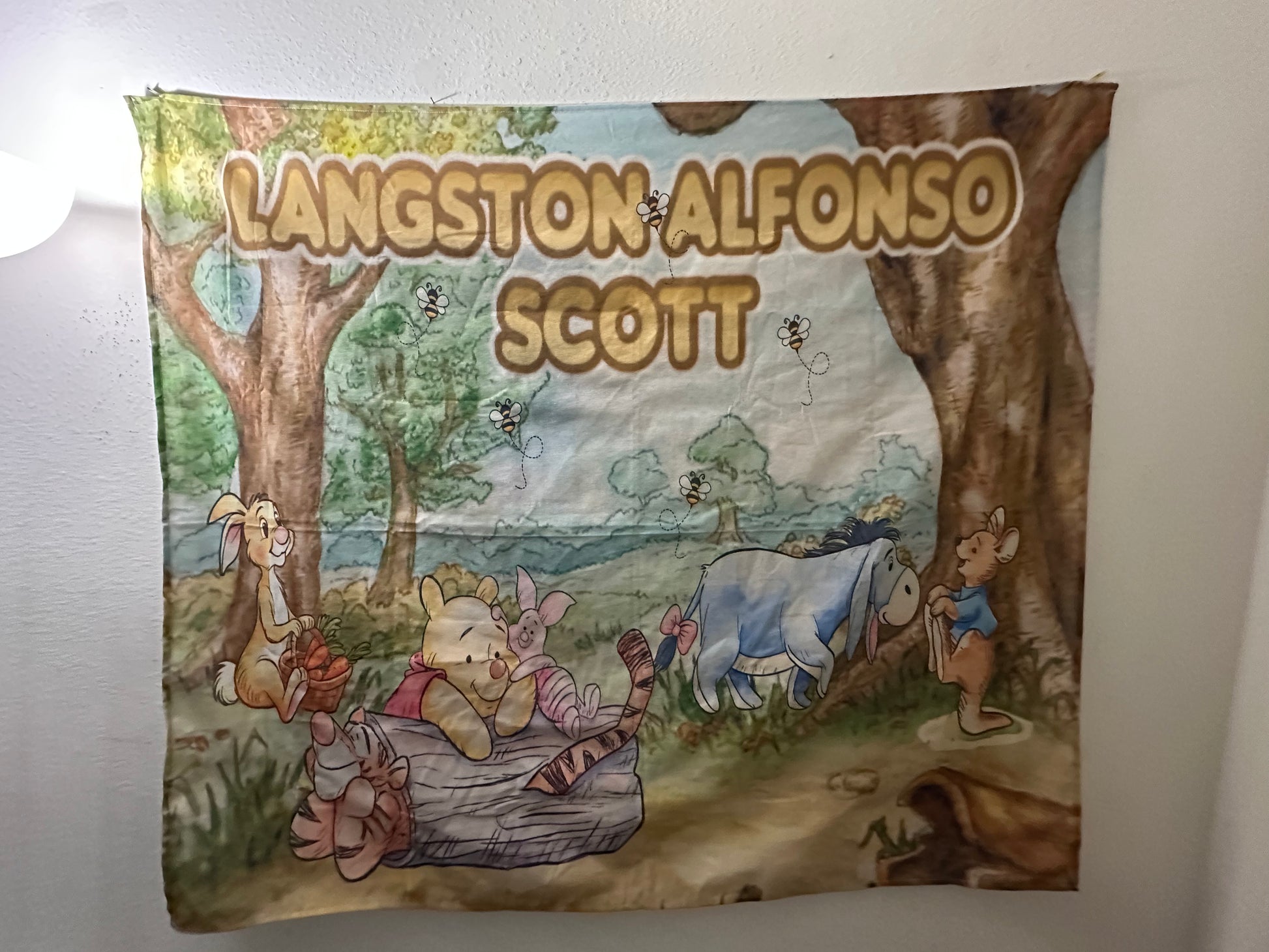 Custom personalized tapestry