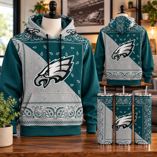Personalized sports team hoodie and matching tumbler gift bundle