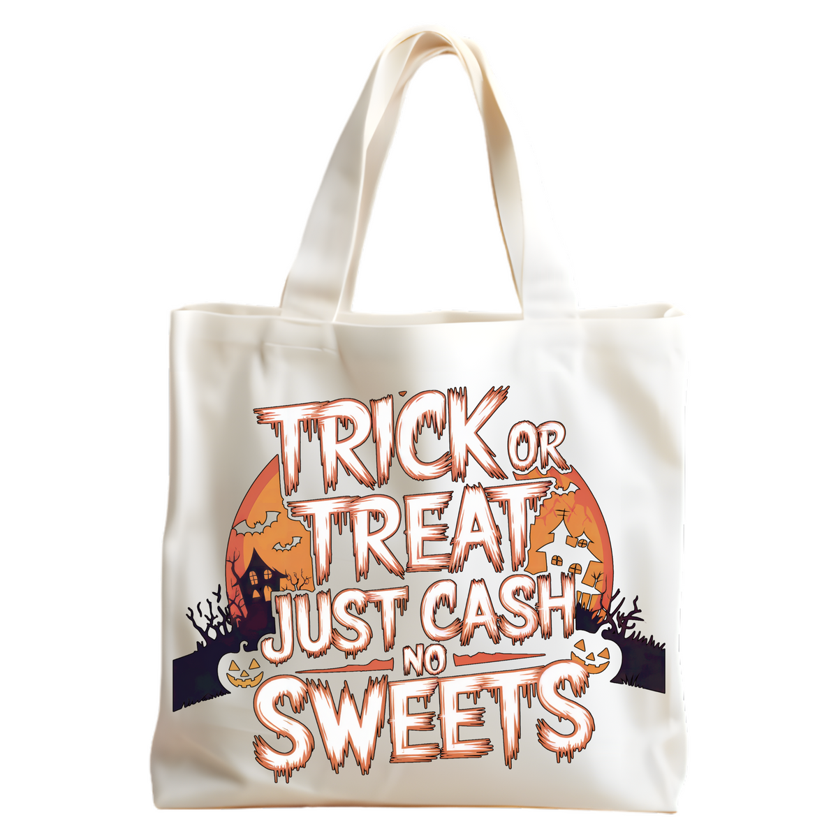 Custom personalized trick or treat bag