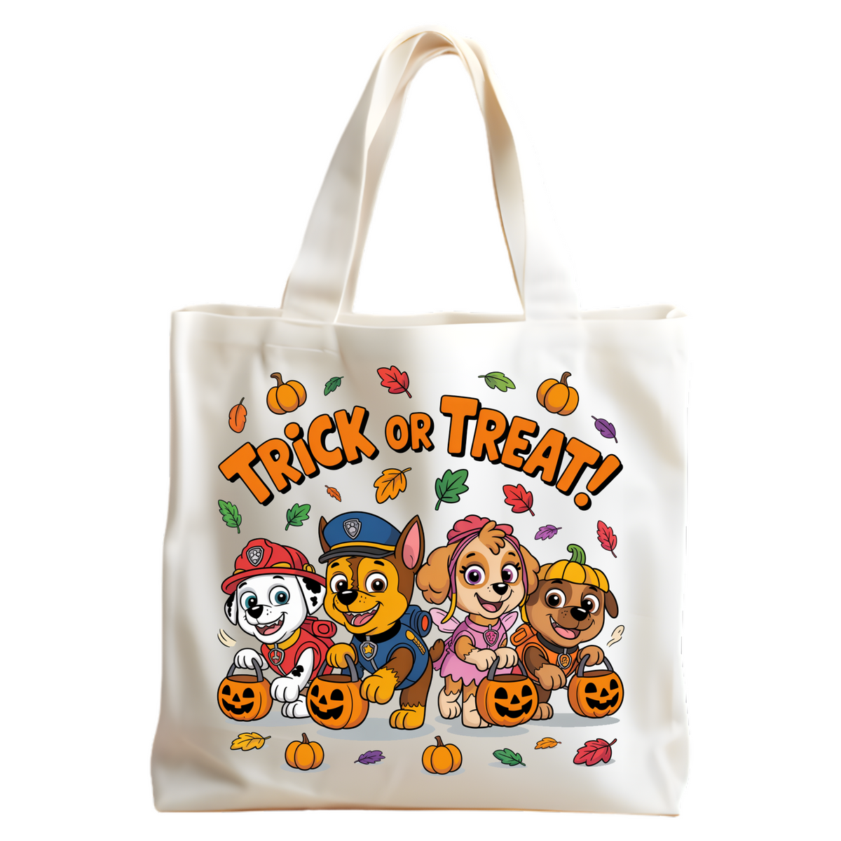 Custom personalized trick or treat bag