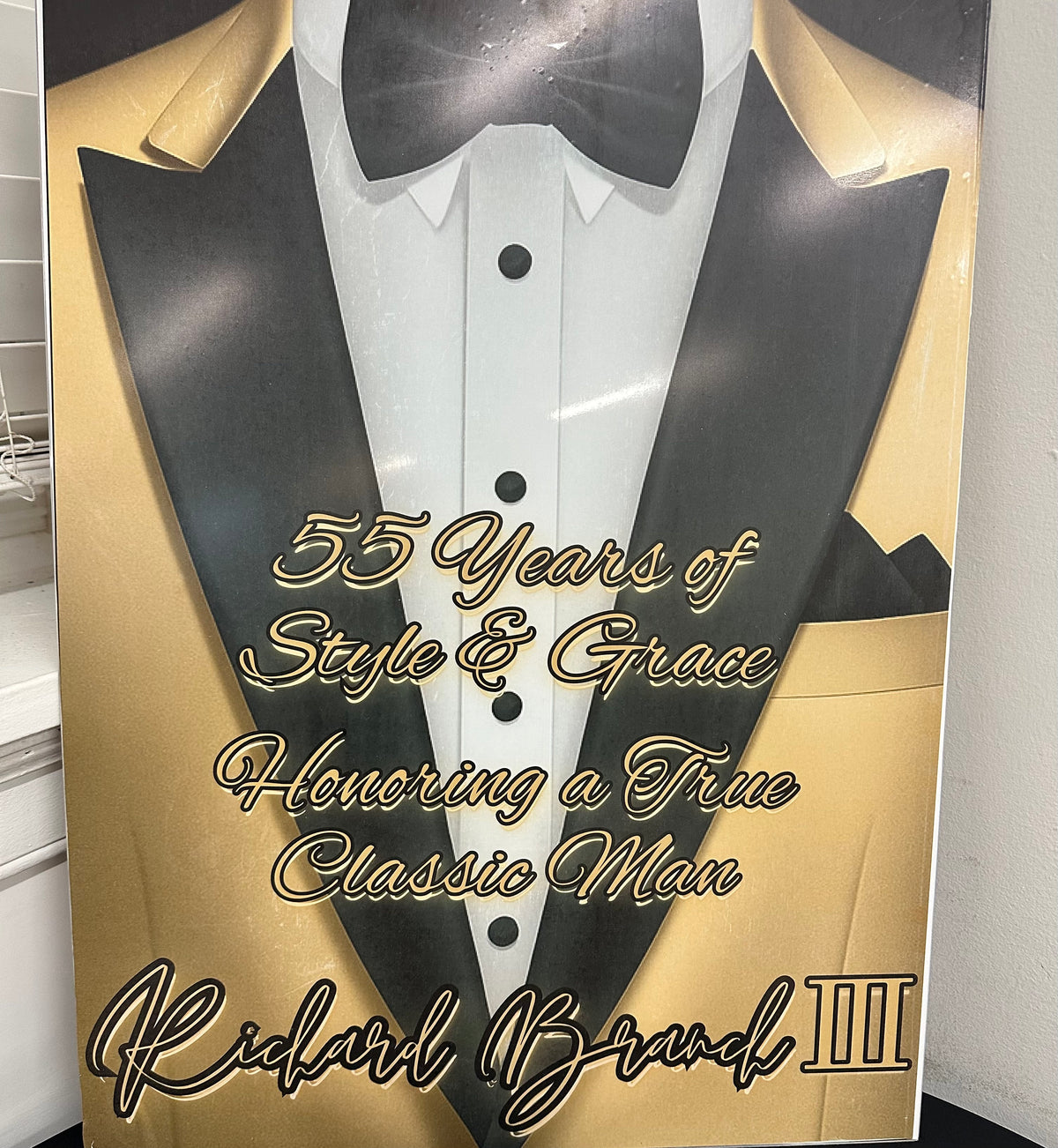 Custom personalized welcome sign for events