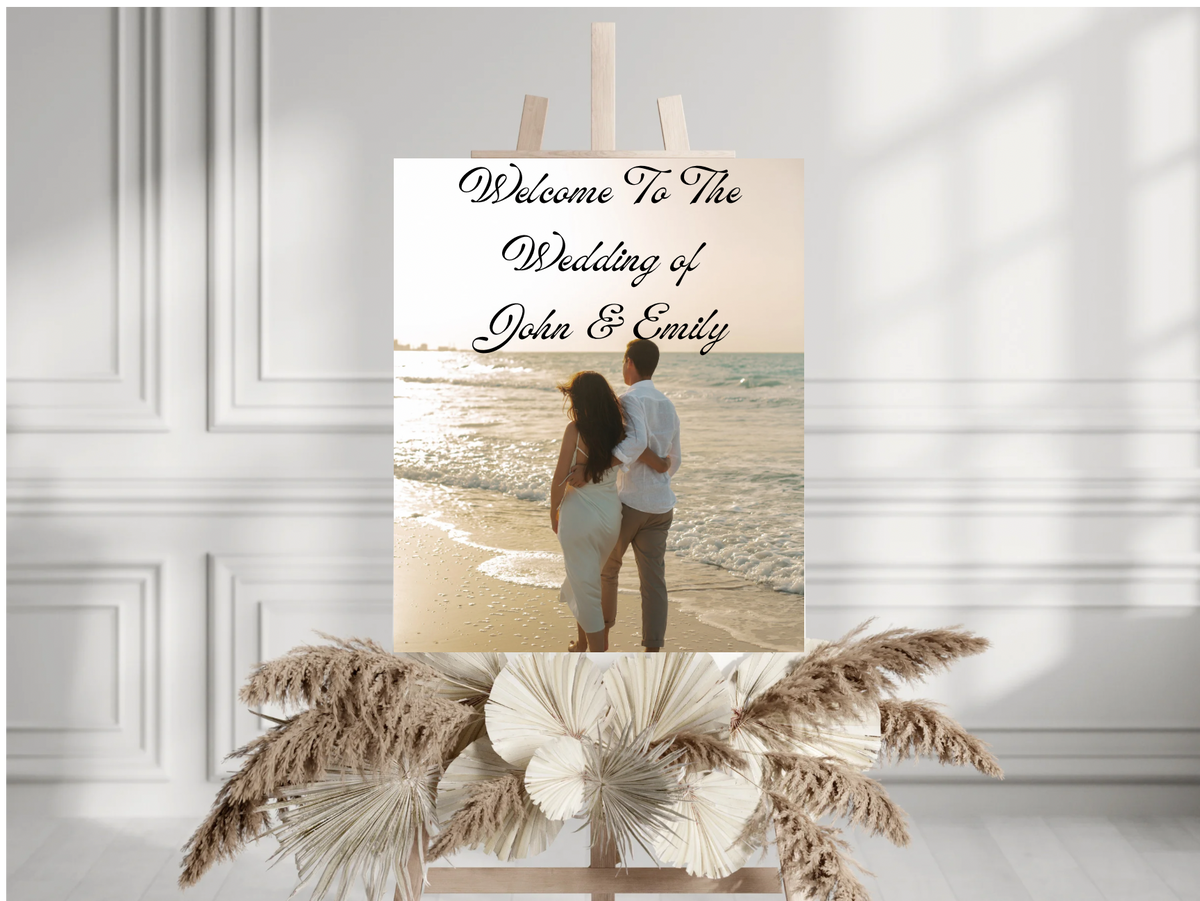 Custom personalized welcome sign for events