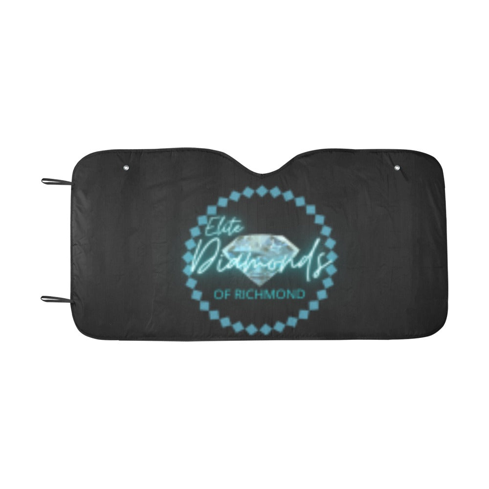 Custom windshield sun shade 55x30 inches with personalized design