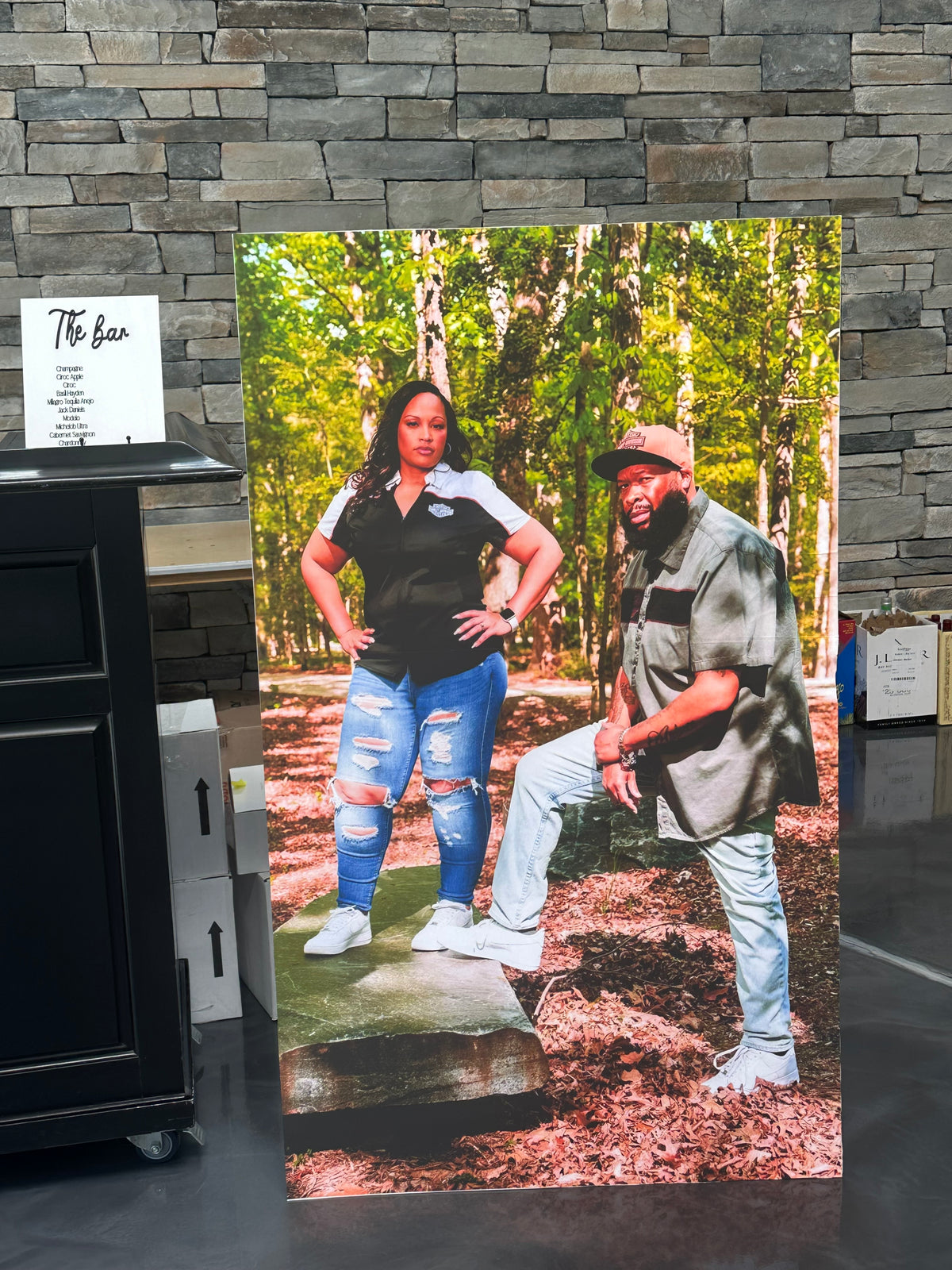 Custom event photo board for weddings and celebrations