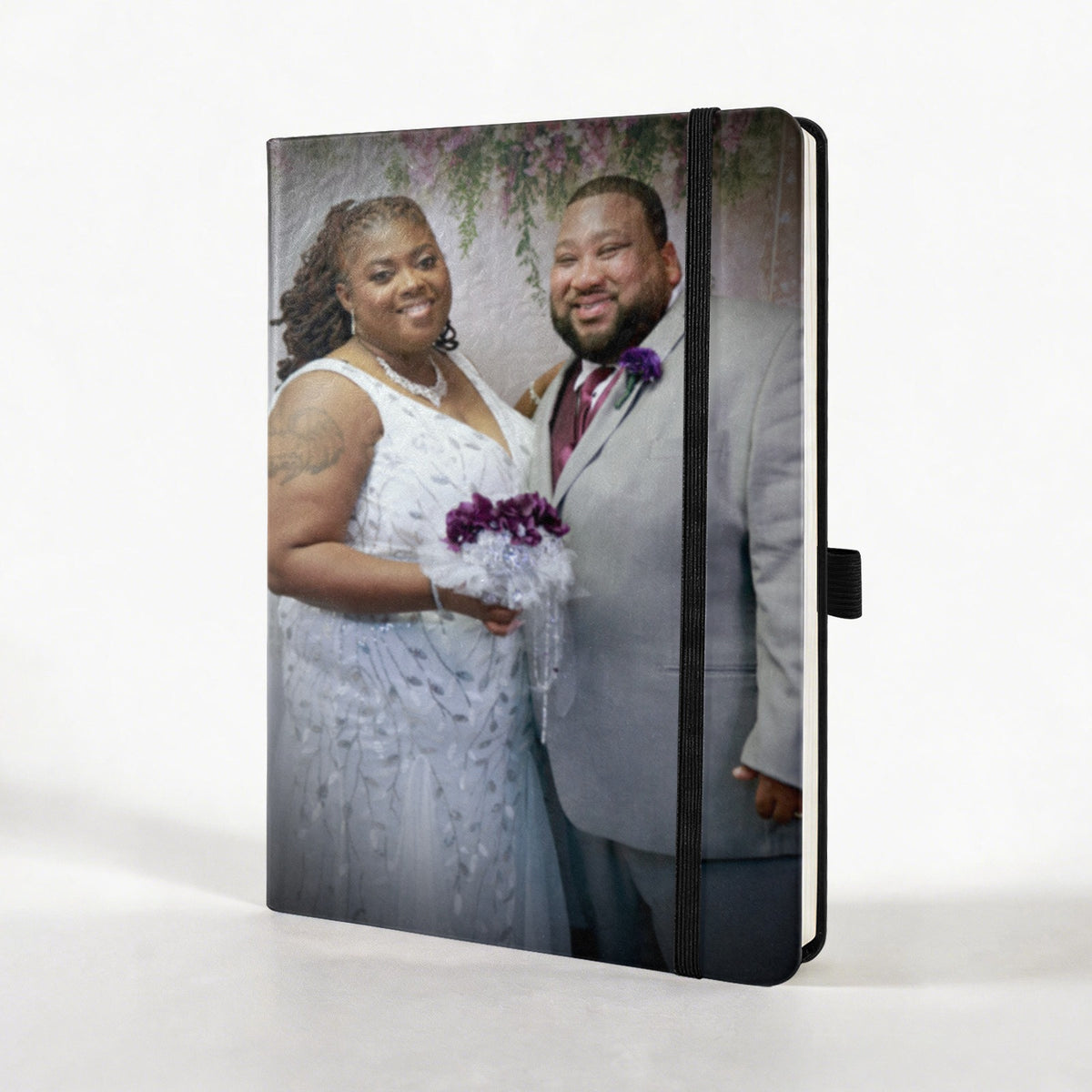 Personalized Strap Notebook with Custom Front Cover
