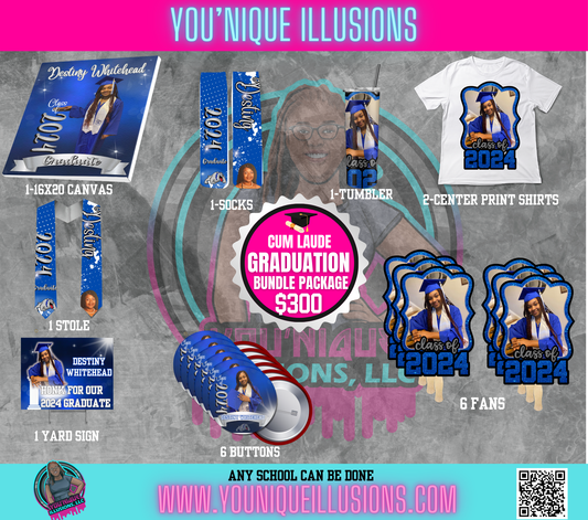 Custom graduation bundle personalized for senior celebrations