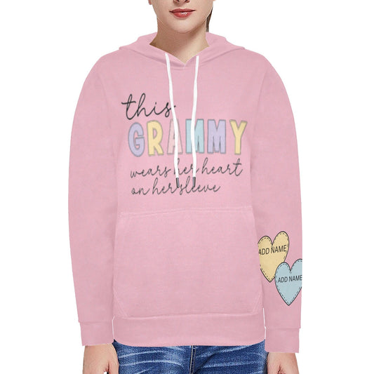 This Grammy wears her heart on her sleeve personalized hoodie