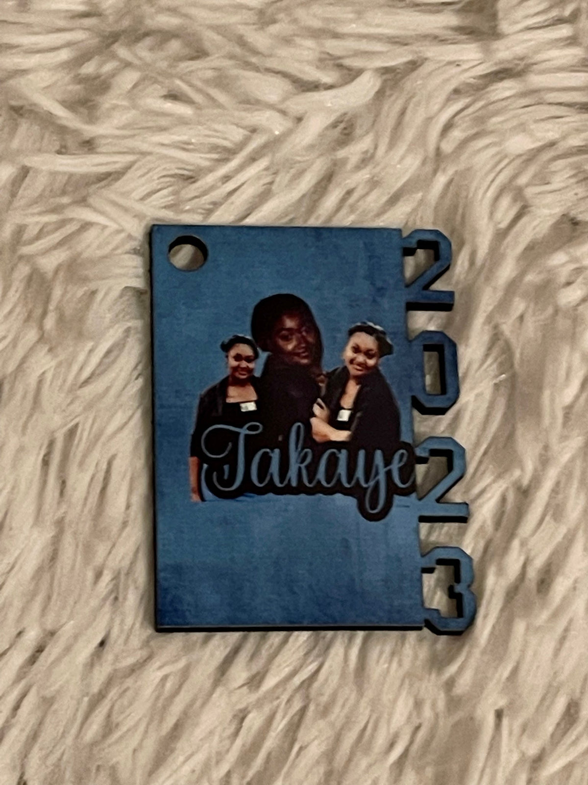 Custom Senior sublimation keychain personalized graduation gift 2.5 inches