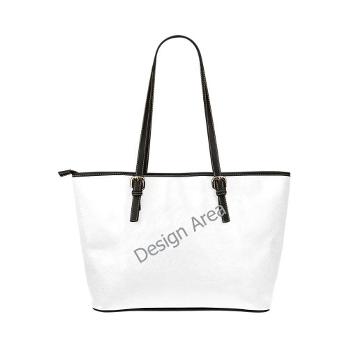Large leather tote bag