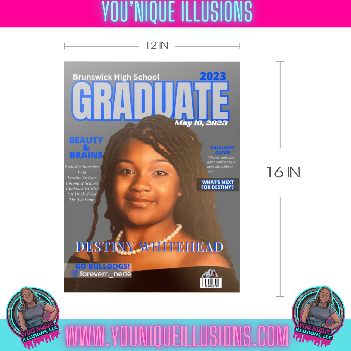 Custom magazine style wood print 12 by 16
