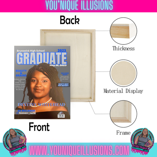 Custom magazine style wood print 12 by 16