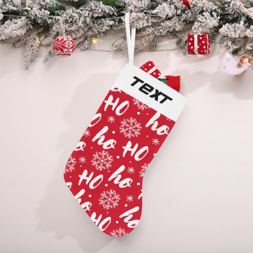 Personalized Christmas stocking with custom name or text