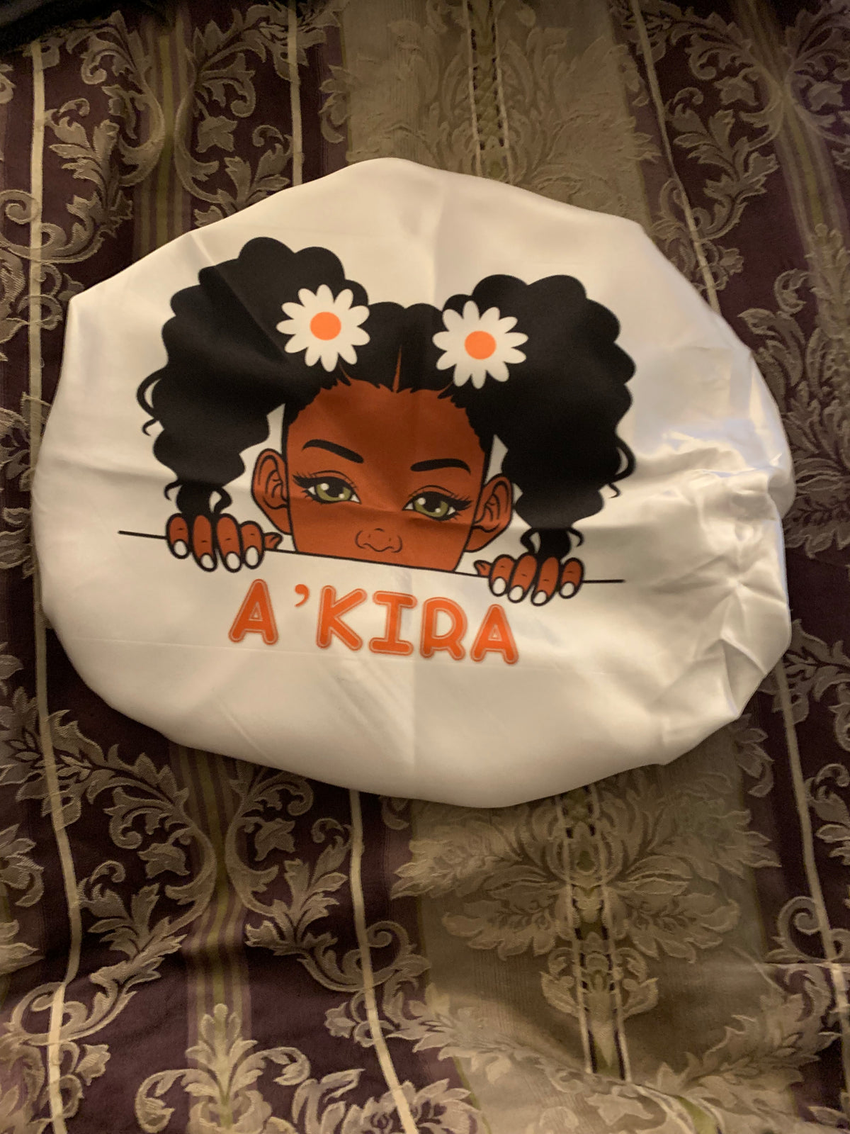 Personalized girls bonnet