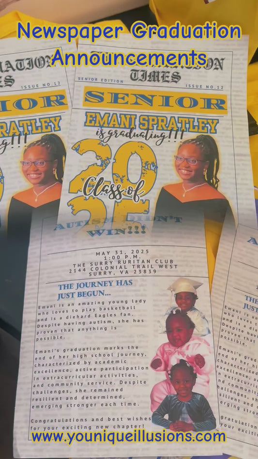 Newspaper Prop/Announcement