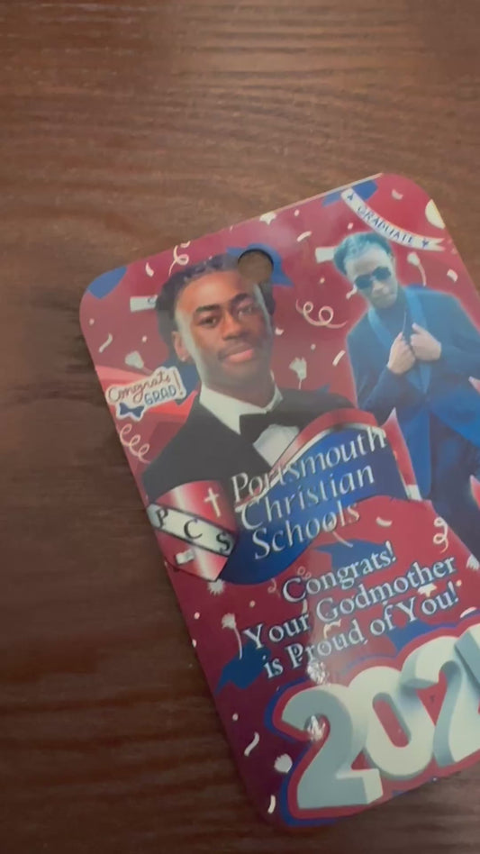 Personalized Money Card Keepsake, Custom Photo Cash Gift Holder, Reusable Money Display for Birthdays, Graduations, Weddings, and Celebrations