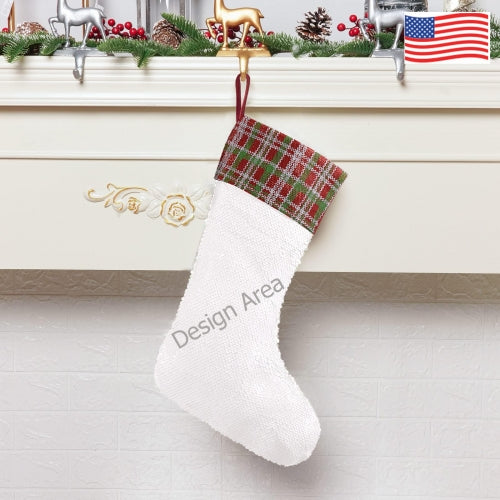 Personalized sequin Christmas stocking