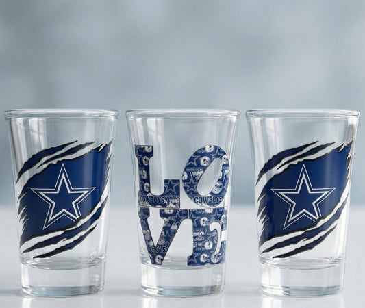 Custom team shot glass