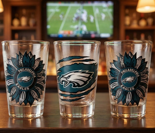 Custom team shot glass