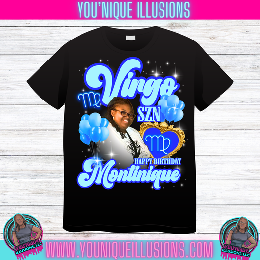 Custom zodiac birthday shirt