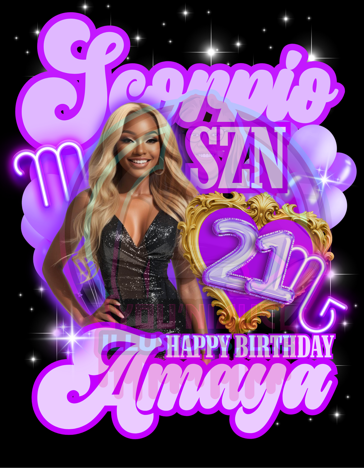Custom zodiac birthday shirt