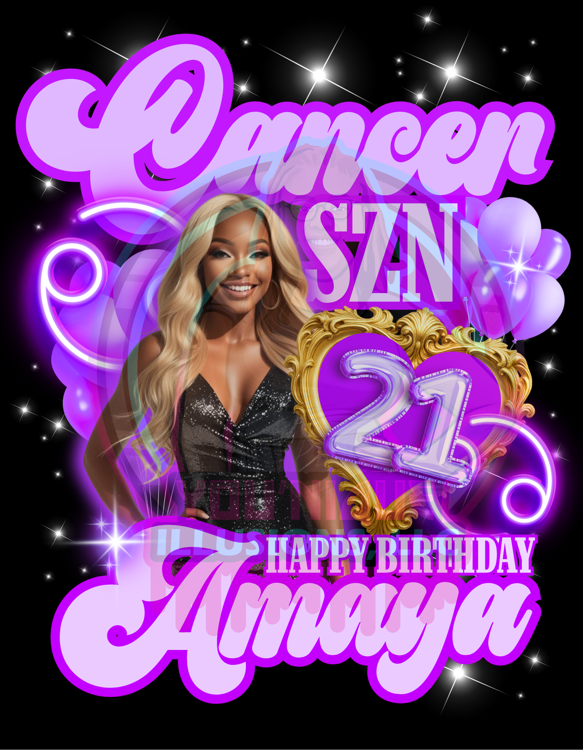 Custom zodiac birthday shirt