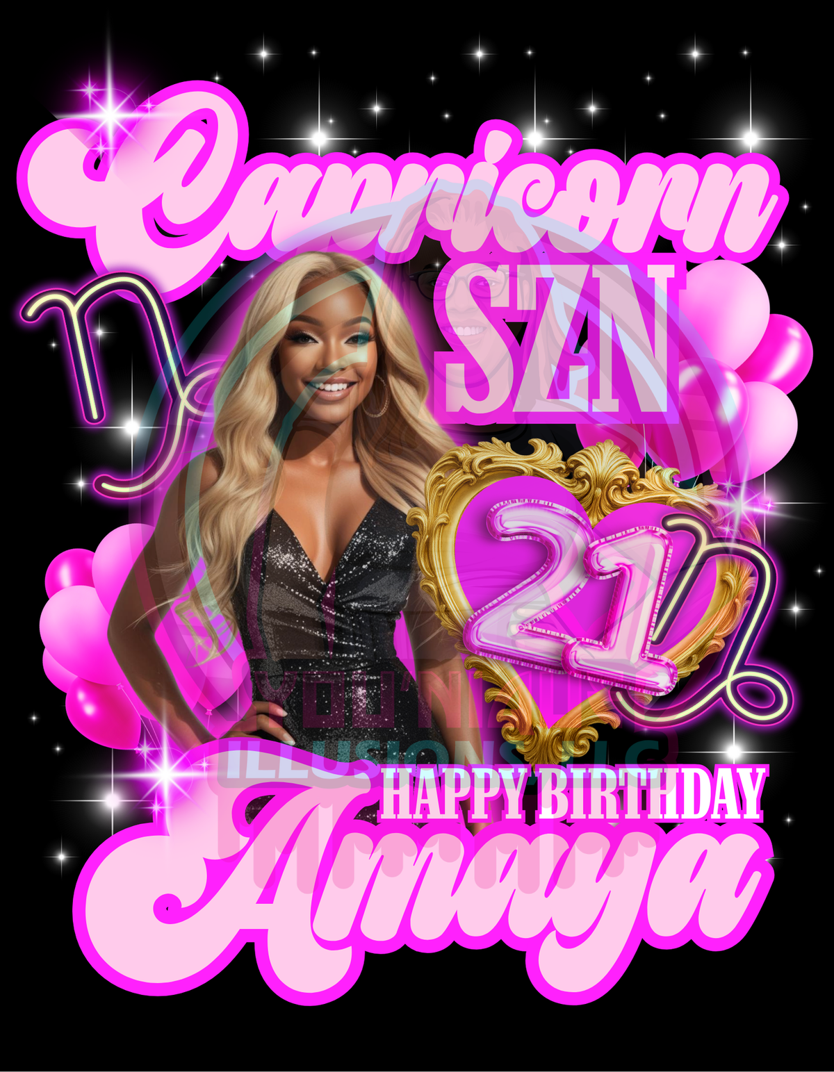 Custom zodiac birthday shirt