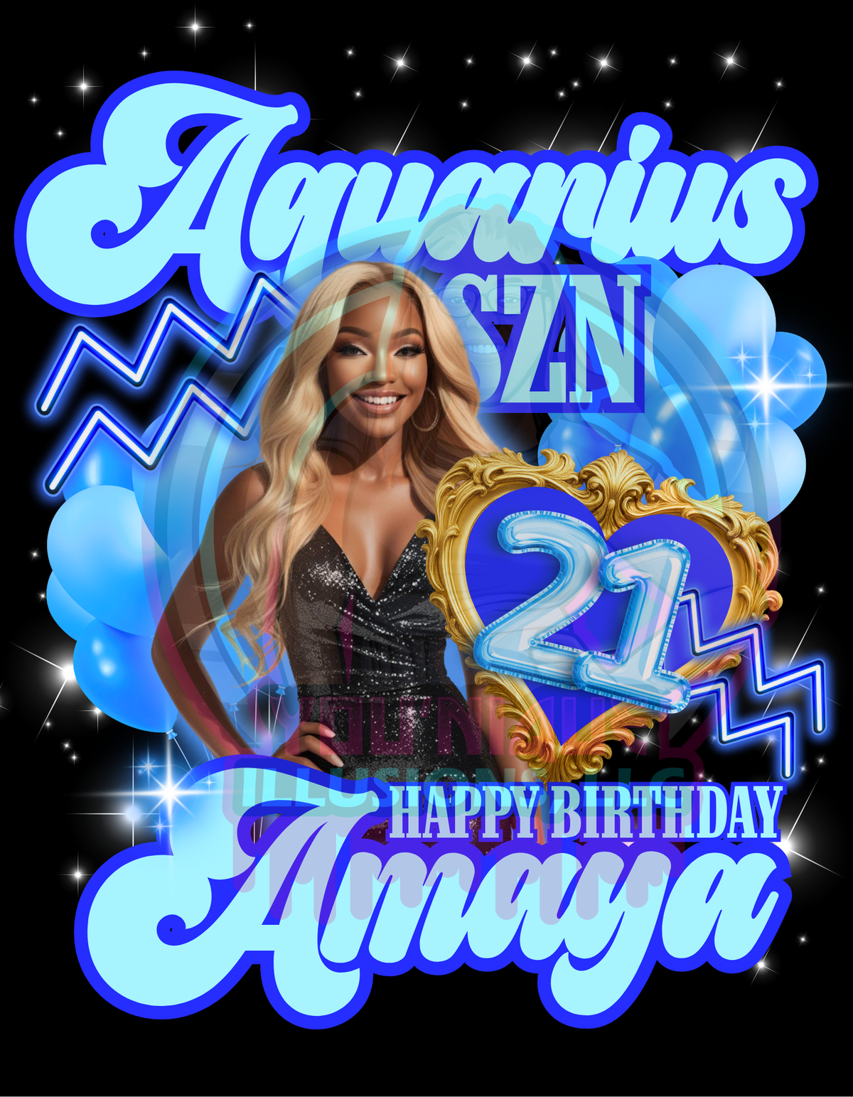 Custom zodiac birthday shirt
