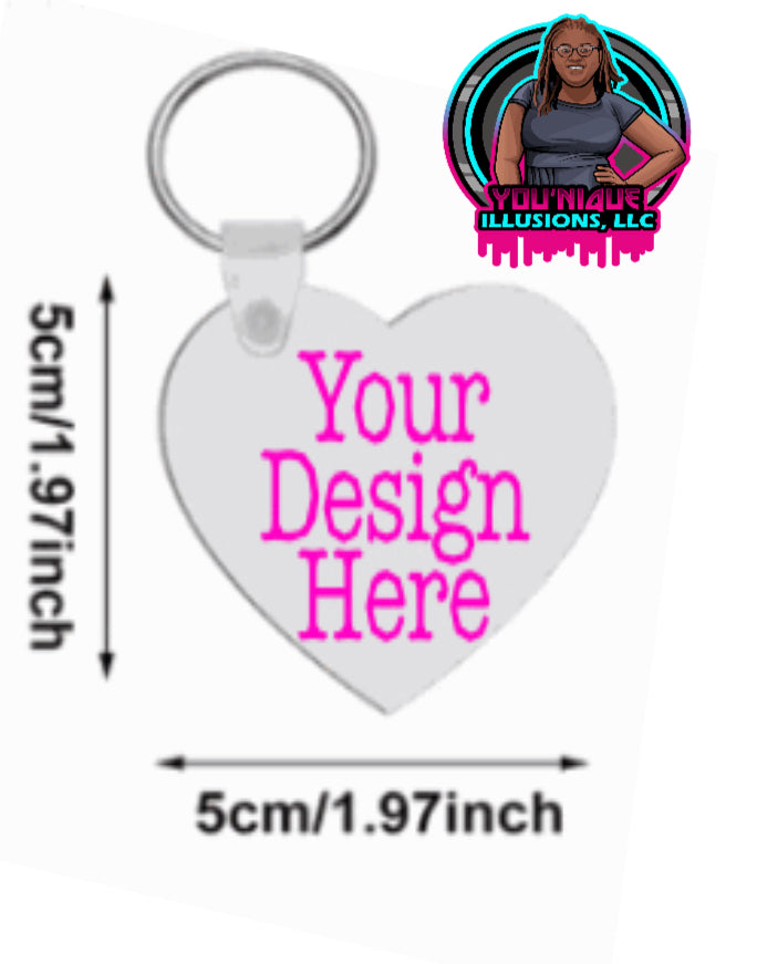 Custom keychain personalized with photo or design