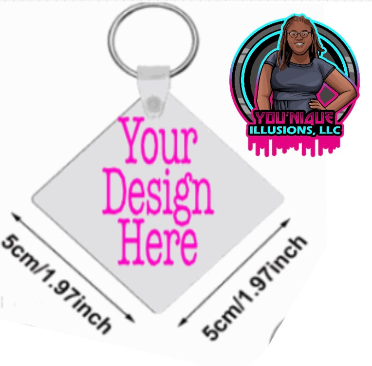 Personalized custom photo keychain