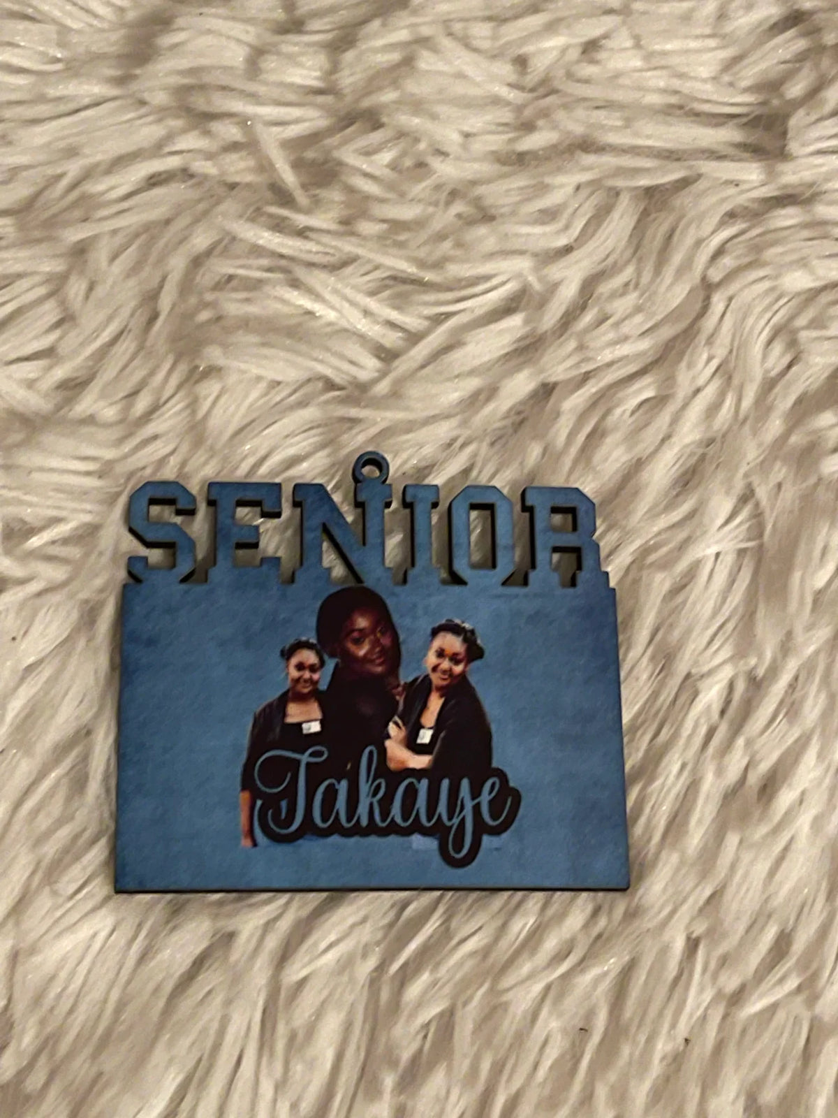 Custom Senior 2026 sublimation graduation keychain