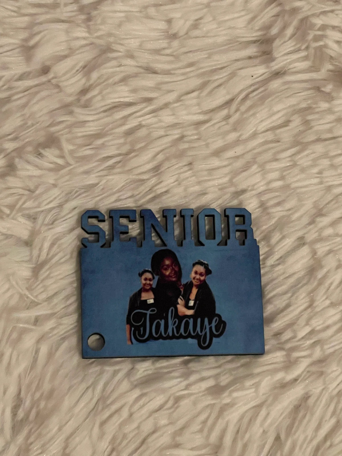 Custom Senior 2026 sublimation graduation keychain