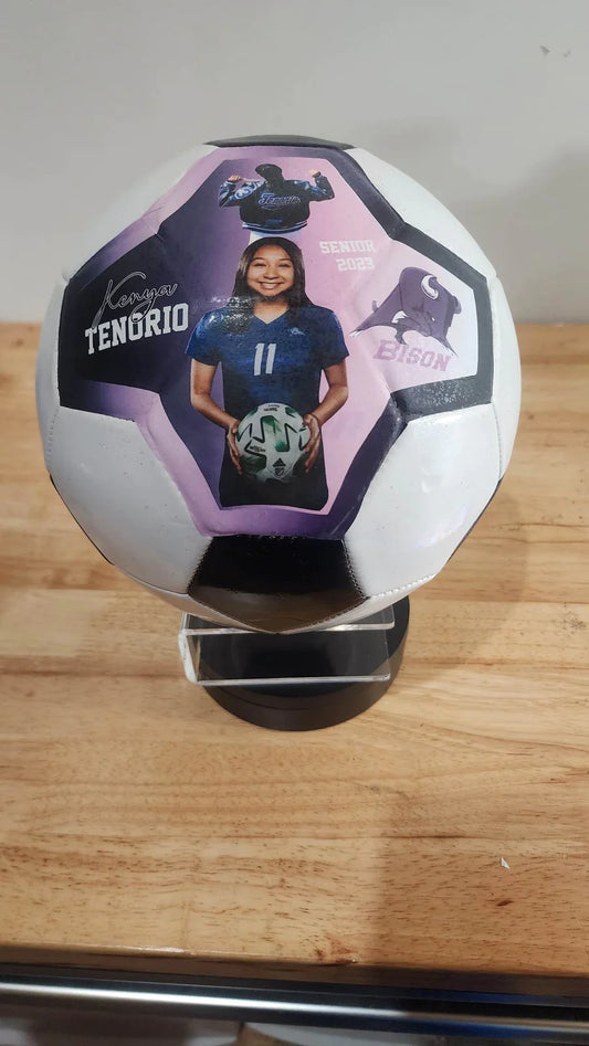 Custom personalized soccer ball sports keepsake