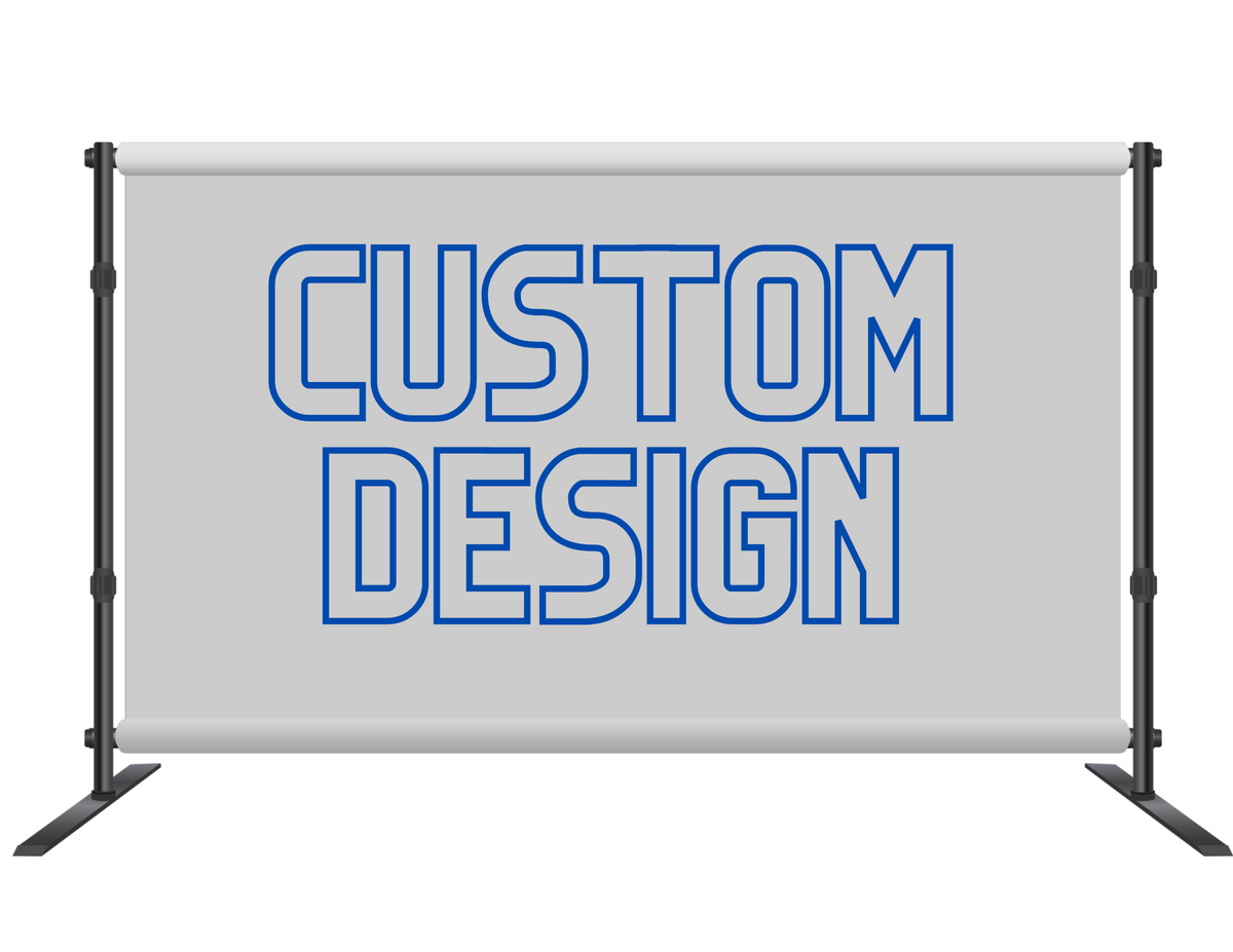Custom personalized vinyl backdrop for events