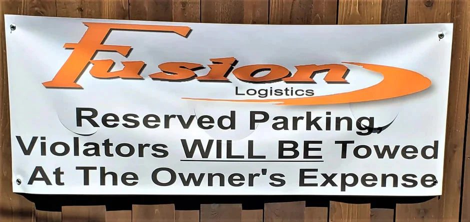 Custom personalized vinyl banner for events and sports